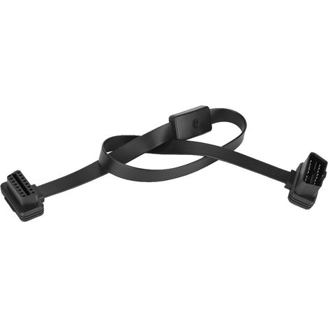 OBD2 Stecker auf Buchse Kabeladapter 16-poliges Verlängerungskabel Adapterstecker Kfz OBD2 Kabel Diagnosekabel Adapterstecker mit Schalter.