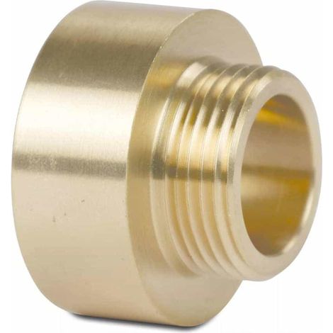 Messing Fitting, Doppelnippel, 1/2" IG x 3/8" AG Gewindefitting