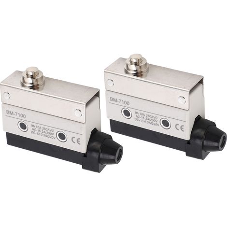 2 micro-interrupteurs de fin de course 600OF 100RF 2PT 0,8OT 0,8MD 30,5OP NO NC étanches 250 VCA