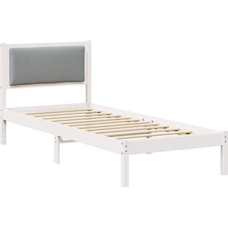 Maison Exclusive - Struttura del letto Grigio chiaro 80 x 190 cm Pino massello