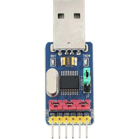 USB-zu-Seriell-Port-Modul – Betriebsmodi bis 12C IIC UART TTL-Brücken-Chip-Komponenten YS-CH341T (1/4)