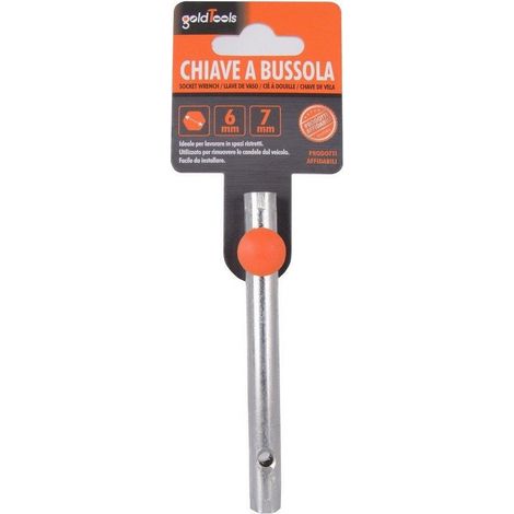 Kaela - Chiave A Bussola 6/7mm Tubolare Esagonale Doppia Per Rimozione Candele Auto 94783 - (1/2)