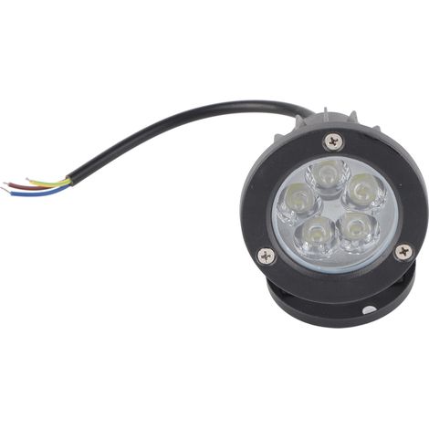 Projecteur LED 5W en aluminium, base étanche IP65, pour jardin et cour extérieurs, 85-265V, lumière blanche. (1/5)