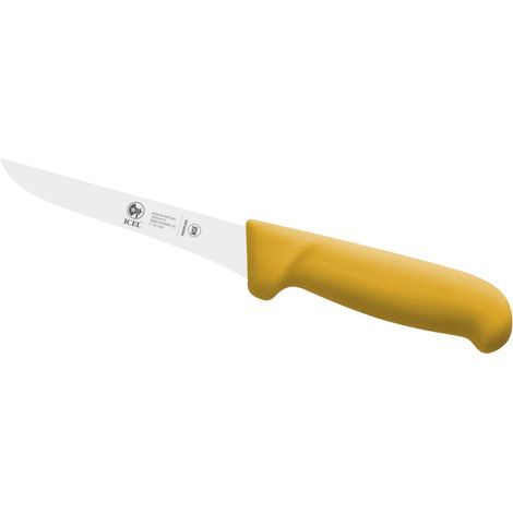 Icel coltello disosso professionale acciaio inox giallo 13 cm