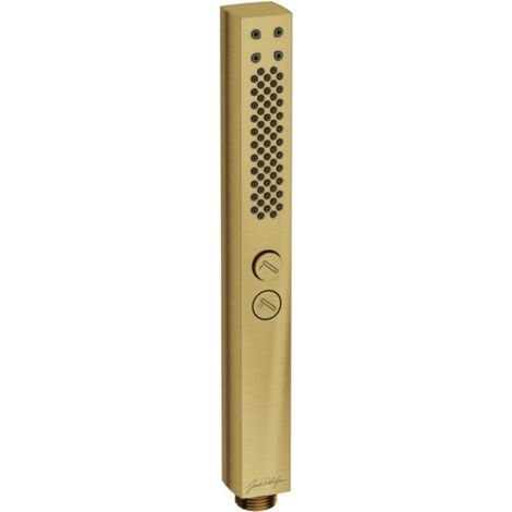 Pommeau de douche JACOB DELAFON Shift+ carré 2 jets laiton brossé