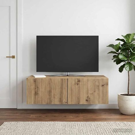 vidaXL Mobile Porta TV da Muro 98 x 41 x 30 cm Rovere Artigianale