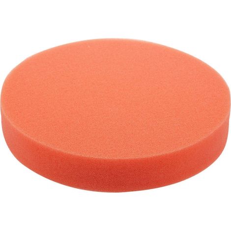 150 mm (6 Zoll) weiches, flaches Schwammpolierpad-Set für Autopoliermaschinen. Farbe: Orange. (1/5)