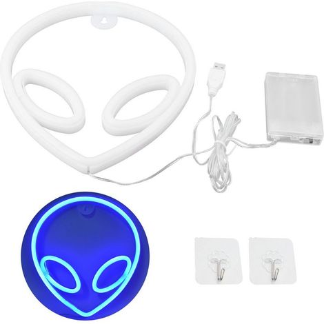 lumineuse néon extraterrestre décoration murale innovante (1/2)