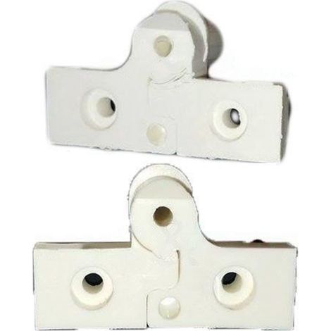 Ricambio coppia cerniera porta cabina doccia bianca Titan CASKP2BT04
