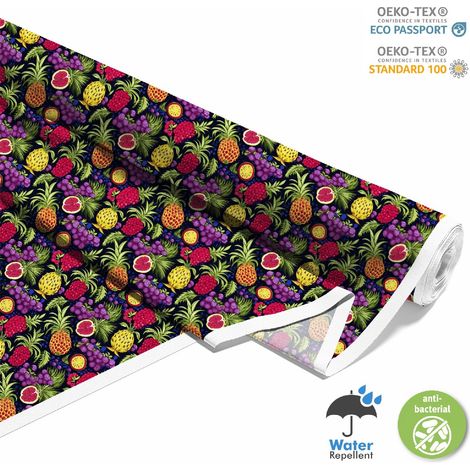 Tessuto decorativo per esterni Oxford - Motivo fruttato  DX6277 (1/5)