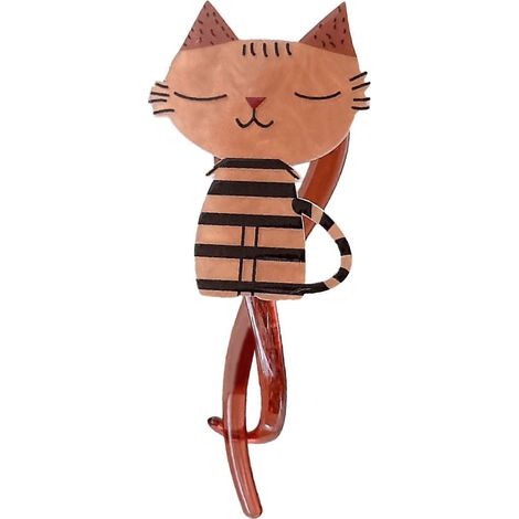 1 pince à cheveux chat de dessin animé pour femmes et filles, élégante, en acrylique, pour chignons, queues de cheval et coiffures relevées, multicolore (1/5)
