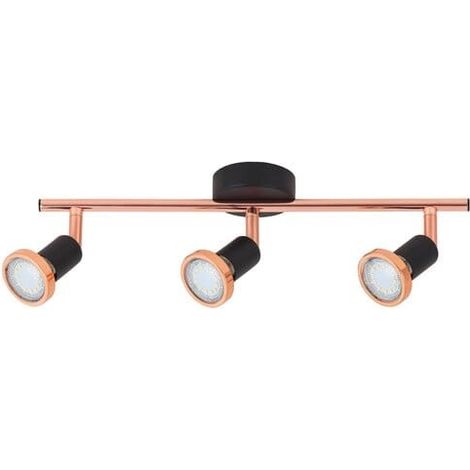 Barre spots Valentine noir mat/cuivre GU10 3x6848 Rabalux