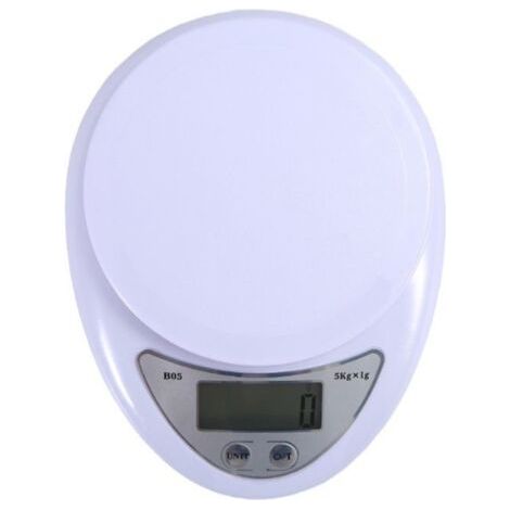 Petite balance de cuisine numérique de précisionBalance alimentaire, balance de cuisine, balance de régime 5 kg/1 g, numérique LCD (1/5)