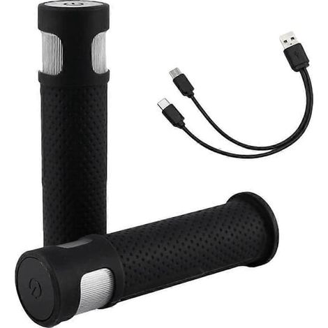 Guidon pour trottinette électrique avec clignotants et feux intégrés, compatible avec les accessoires de vélo et autres trottinettes électriques, noir universel. (1/5)