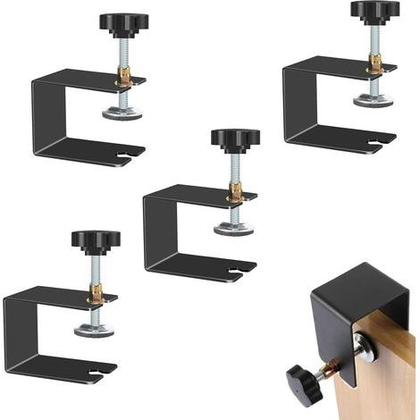 4 Pièces C Clamp, Serre-Joints, Serre-Joint de Table, Serre-Joint de Poutre, Serre-Joint à Vis, Serre-Joints en Acier Inoxydable 304, pour Installation de Tiroirs, Bâtiment, Montage Domestique (1/5)