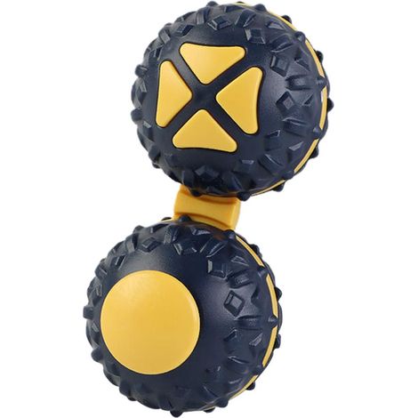 Balle de massage 2 en 1 combinée, balle d'exercice pour les mains, balle gyroscopique de décompression portable, masseur de points d'acupuncture pour masser les mains, les épaules et le cou (1/5)