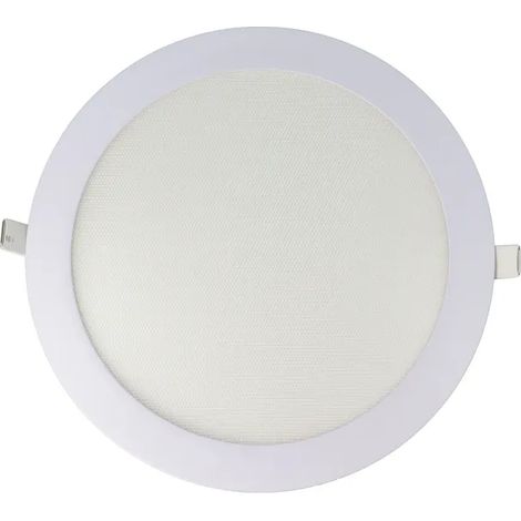 Faretto LED rotondo da incasso ultrasottile diam.240mm, 20W, 220Vac, Luce Calda - Bianco (1/4)