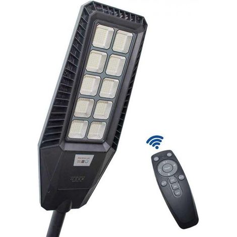 Lampione Solare Armatura Stradale 170w Pannello Solare Crepuscolare