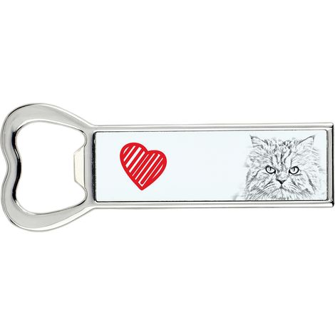 Apribottiglie persiano con gatto, apri-frigo personalizzato, regalo unico per uomo di Art-Dog (1/5)
