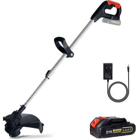 Tondeuse à Gazon électrique 21V Coupe Gazon sans Fil Longueur Coupe réglable Outils de Jardin compatibles (Color : 1 Battery 1 Plug, Size : A) (1/5)
