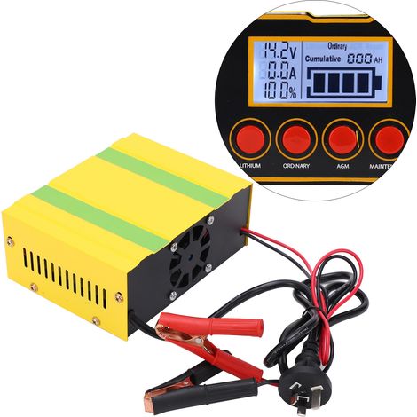 Chargeur de batterie MF-2S 12V/24V 220W, intelligent multifonction automatique pour voiture, puissant avec fonction Start-Stop, universel AC250V, prise UK, entretien et démarrage (1/5)