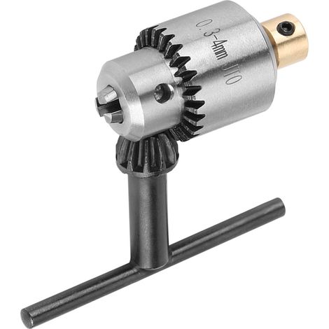 Mikro-Bohrfutter (0,3–4 mm, JTO-Kegel) mit Futterschlüssel und Bohrfutterschlüssel für Drehbank und Bohrmaschine (1/5)