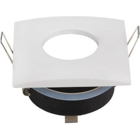 Support Spot GU10 IP65 Carré 82mm - Blanc - SILUMEN (1/5)