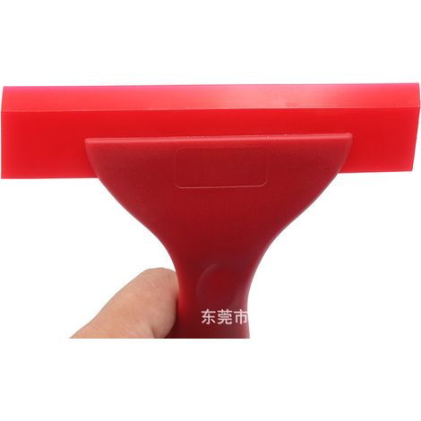 Outils de lavage et d'entretien automobile Outils d'esthétique automobile Grattoir à tendons de bœuf double couche (rouge)
