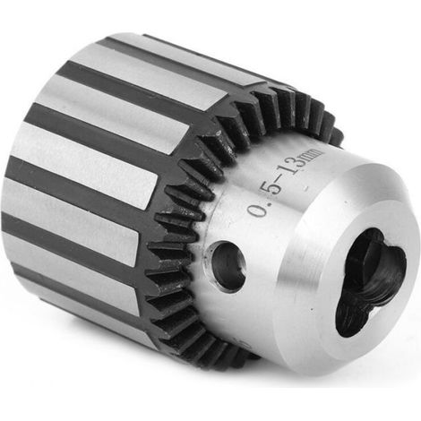 Mandrin de perage robuste B16 de 0,5 à 13 mm avec clé pour perceuse d'établi de tour (1/4)