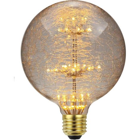 JIAO Ampoule de feu D'artifice, 3W Ampoule Étoilée Rétro E27 Base Vintage Edison Dimmable Ampoule LED Fée Feu D'artifice Ampoule Décorative Ampoules LED (1/5)