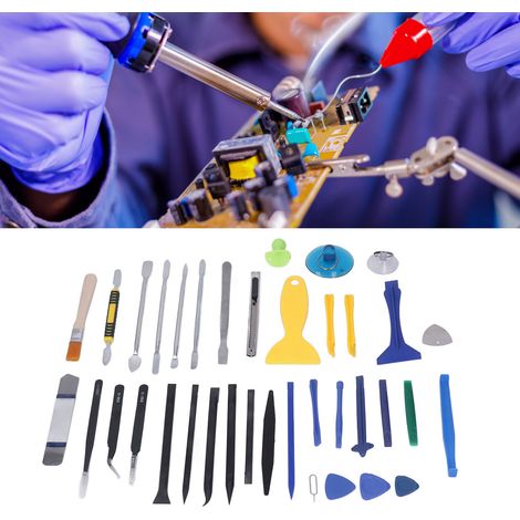Kit d'outils de réparation électronique de 37 pièces pour la réparation de circuits imprimés (1/5)