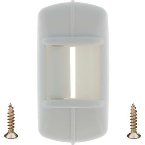 Guide sangle largeur 12 à 15mm de volet roulant avec cache PVC gris clair fixation horizontale à visser entraxe 30mm Accessoire Rouleau Enroulement Fixation Fenêtre Store Finition (1/4)