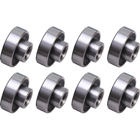Roulements de roue 608 2rs pour skateboard, 24 pièces, noirs, haute performance (1/5)