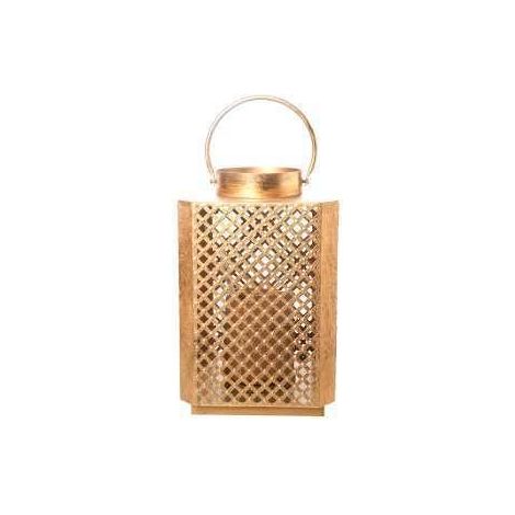 ARPIMEX Lanterna Metallo 23 x 23 x 34,5 Cm Gold