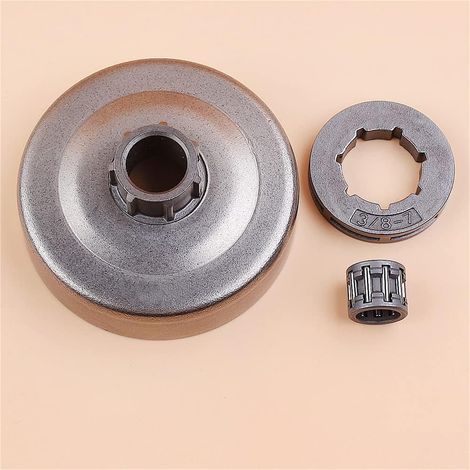 Roulement de tambour d'embrayage à pignon de jante 3/8"7T pour tronçonneuse Partner 350 351 Mcculloch