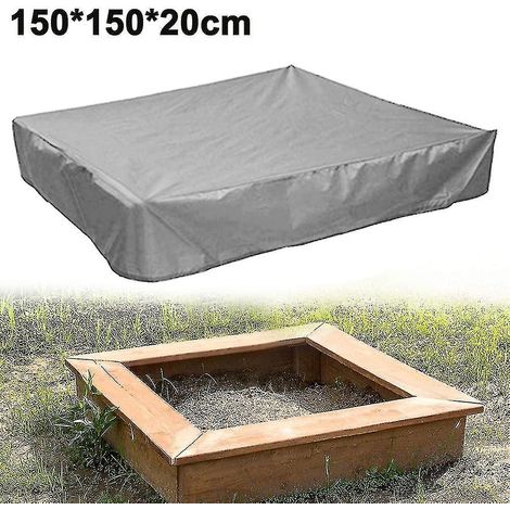 Bâche carrée pour bac à sable, protection imperméable (1/4)