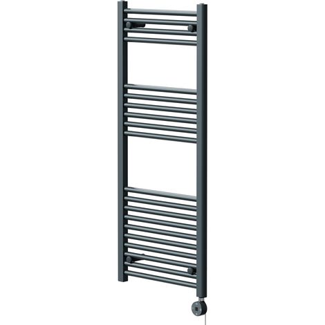 Wholesale Domestic Pizarro Anthracite 1200mm x 500mm Straight Digital Thermostatic Electric Heated Towel Rail (1/5)