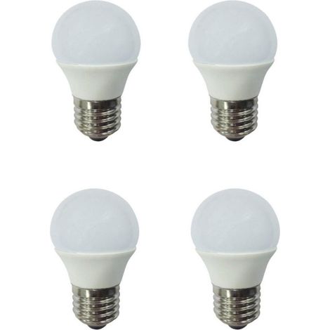 4 LAMPADINE CONSUMO  4 W A LED ATTACCO E 27  3000  k  LUCE CALDA LAMPADINA
