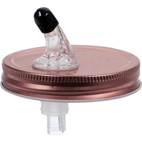 Distributeur de bocaux Mason avec couvercle verseur et bec verseur-9.00X9.00X8.00CM (1/3)