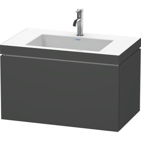 Ensemble lavabo L-CUBE 800x480mm 1 Az 1 HL ta s-matt ES NB Mi.