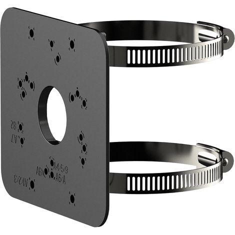 PFA152-E-B - Adattatore nero da palo 126x114x20 mm