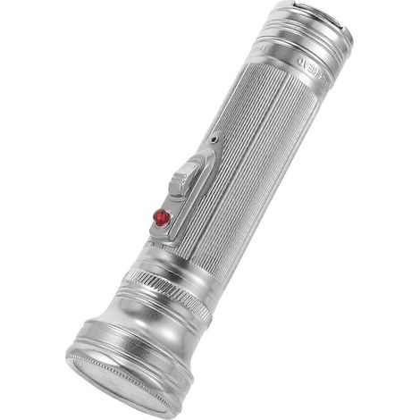 Lampe torche vintage en métal, style rétro, pour éclairage extérieur. (1/5)