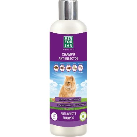 MENFORSAN Champú Anti-Insectos Gatos, 300 ml