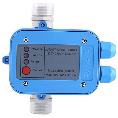 Pressostat de Commande de Pompe, Moniteur de Pression 10 Bars, Régulateur de Pression Automatique avec Câble pour Aqueduc Domestique et Irrigation de Jardin (1/5)
