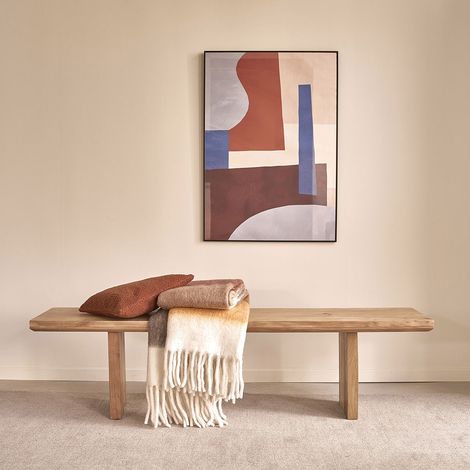 Banc 3 places en acacia massif (1/5)