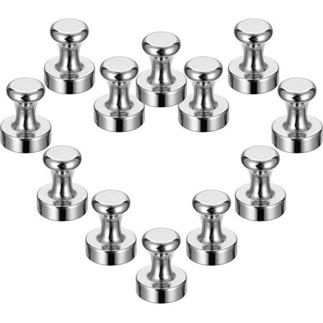 Fridge Magnet - 15x18 mm - Neodymium - For Refrigerator Whiteboard Bulletin Board - 12 Pack (1/5)