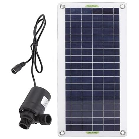 1 Kit Pompe Solaire, Panneau Polysilicium 30W, Filtre Anti-colmatage, Pour Étang, Jardin