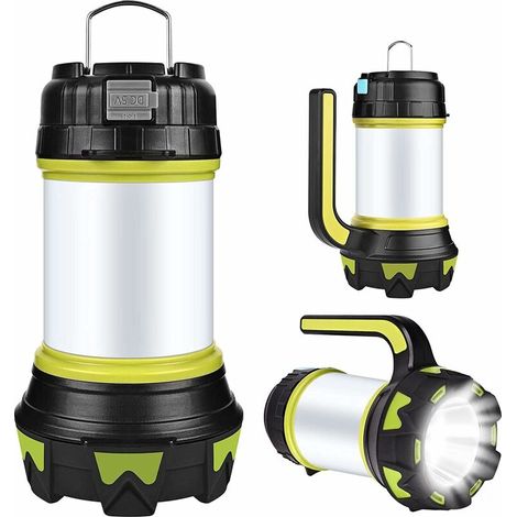 Tigrezy LED Rechargeable,USB Rechargeable LED Camping Lantern Lampe Torche 360° Eclairage 6 Modes, IP65 Etanche Portable Suspendue