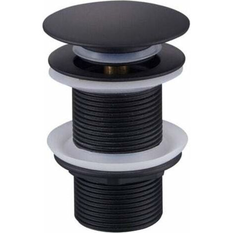 Promotion Bonde de Vidage Pop Up, Bonde Pop Up Sans Trop Plein, Universel Bonde de Lavabo Pop Up, Bonde Lavabo, Bonde de Vidange Lavabo, Bonde Découlement Noir pour Lavabo et Lavabo (1/5)