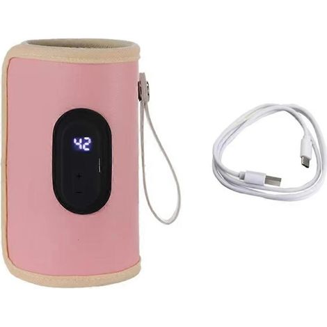 Tragbarer Flaschenwärmer, USB-Milchwärmer für Auto und Reisen, ein unverzichtbares Zubehör für die Babypflege. (1/5)